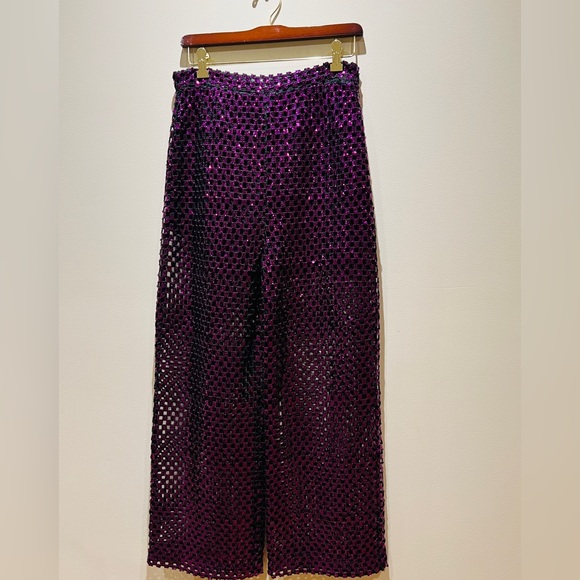Gucci Sequined Wide Leg Pants - Picture 10 of 13